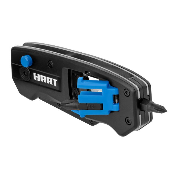 HART Multi-Function Folding Quick-Change UTILITY KNIFE w/ BIT STORAGE & HOLDER