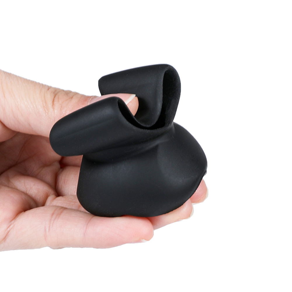 Silicone Ball Stretcher Enhancer Squeeze Scrotum Testicle Ring Delay Ejaculation