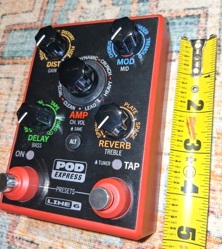 Line 6 POD Express Guitar Effects Processor Red EUC