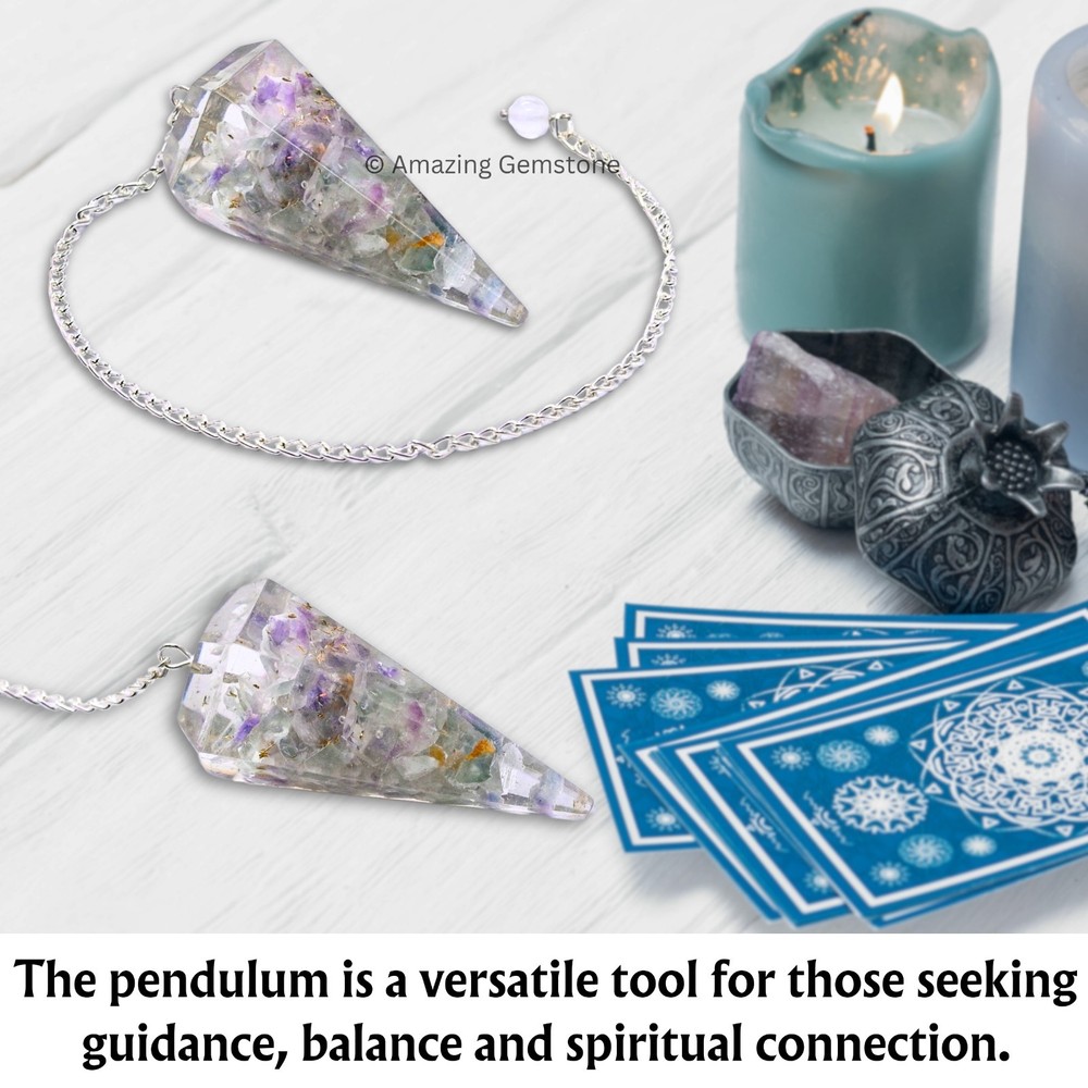 Fluorite Orgone Crystal Pendulums