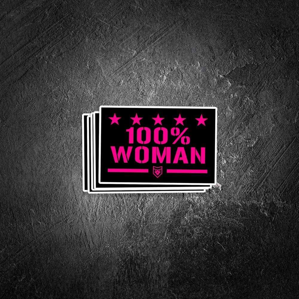 100% Woman Vinyl Decal