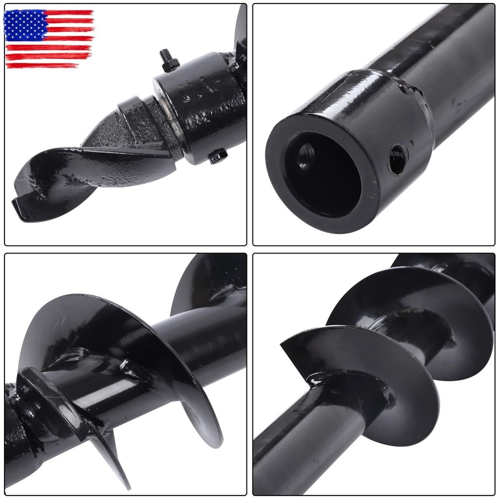 150mm diameter Auger Post Hole Attachment for mini excavator W/ Drill bit & pipe
