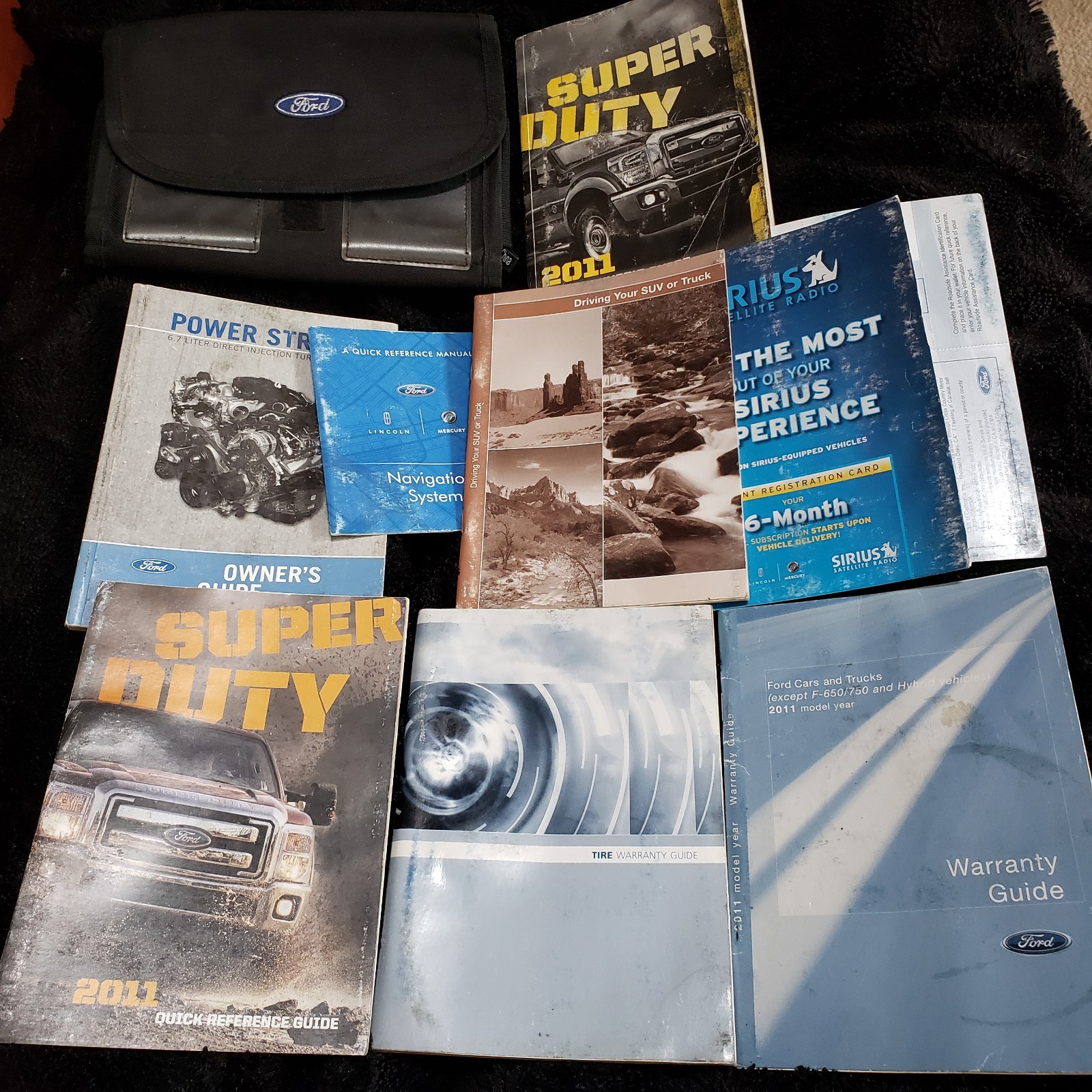 2011 Ford F250 F350 Super Duty Owners Guide Manual +Extra Information Books Case