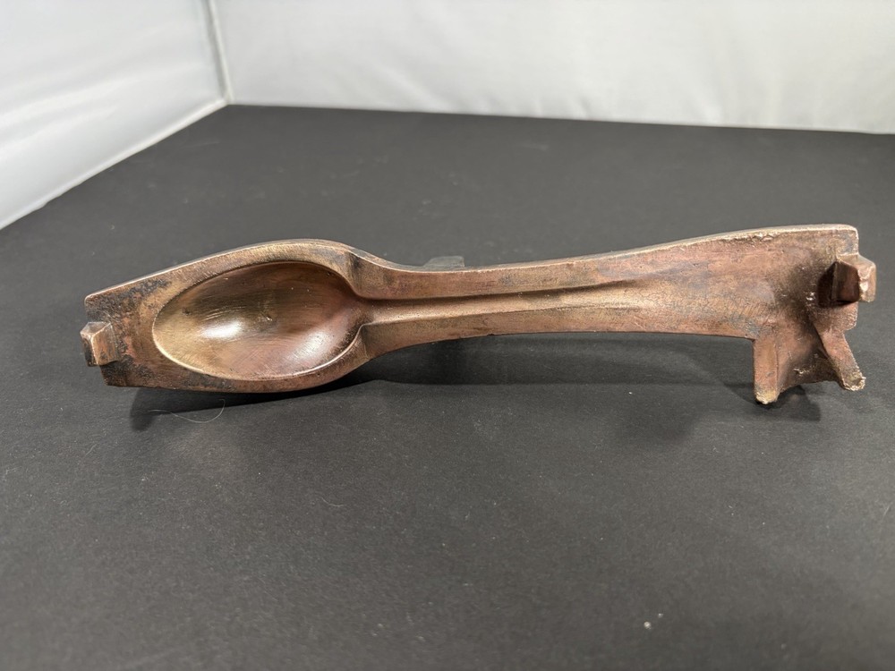 Rare Antique Copper Spoon Mold