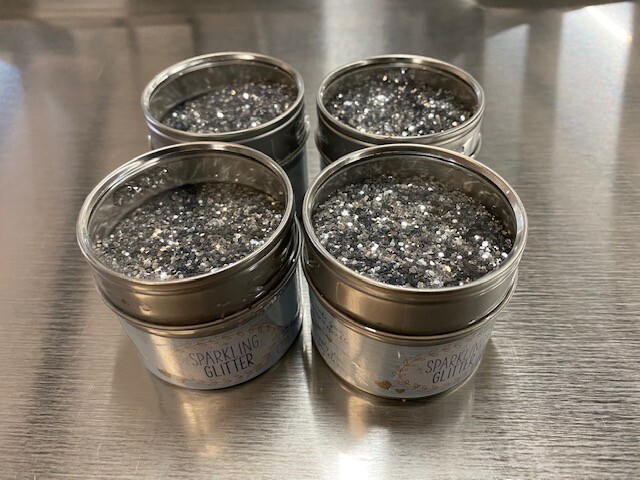 (4 Pack) Advantus 2.5 oz each Glitter - Select Silver or Crystal Diamond