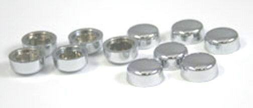 Hex Head Bolt Nut Cover Dome for 1/2" Wrench/Socket Plastic HEXCAP1/2-CHR 10 Pcs