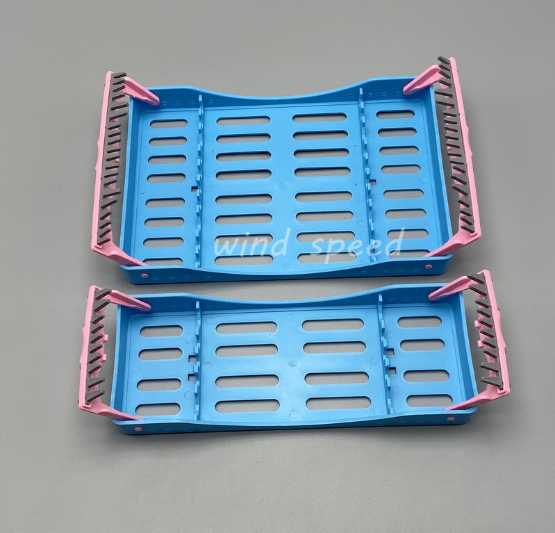 Plastic Sterilization Cassette Rack Box For 5/10 Dental Lab Surgical Instruments
