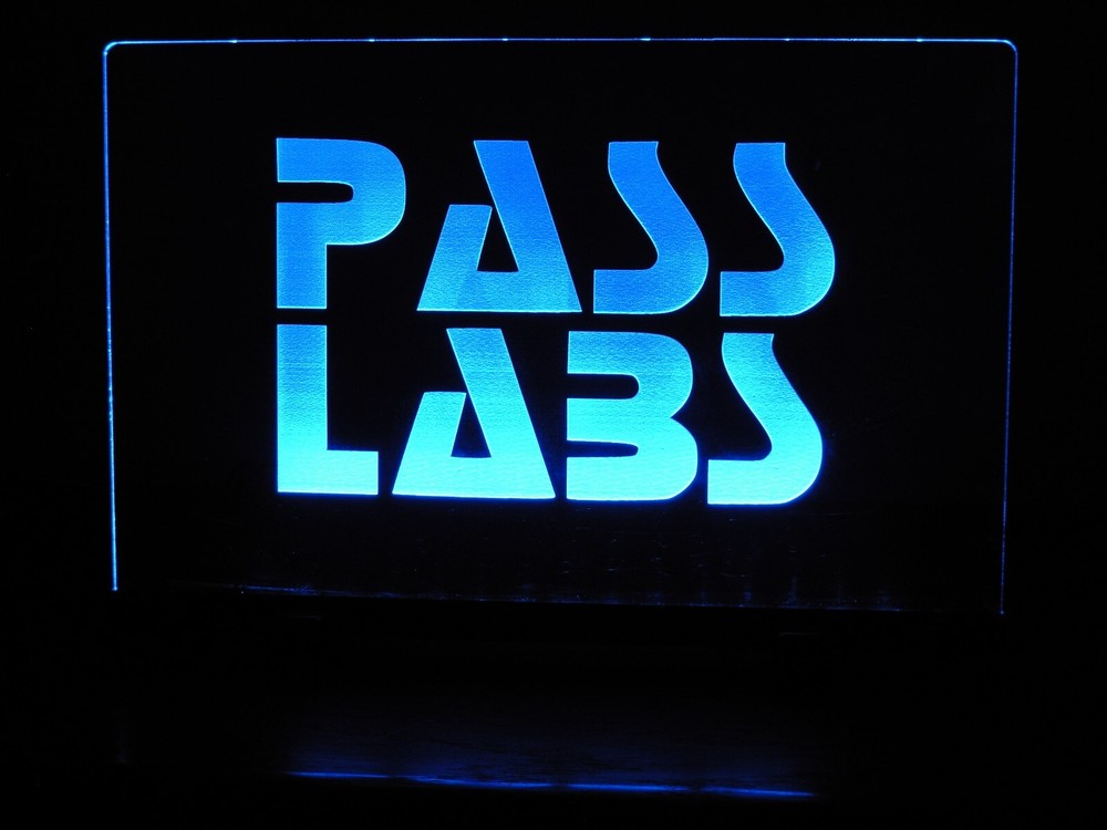 PASS LABS ETCHED ACRYLIC LED SIGN