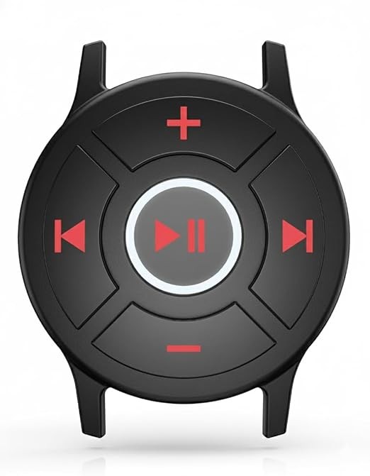 Waterproof Bluetooth Media Button, Steering Wheel Remote Control for Car & Bike