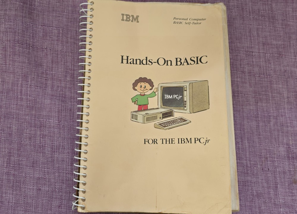 1980s Hands On BASIC For The IBM PCjr Self Tutor Vintage 80s PC Junior | Read
