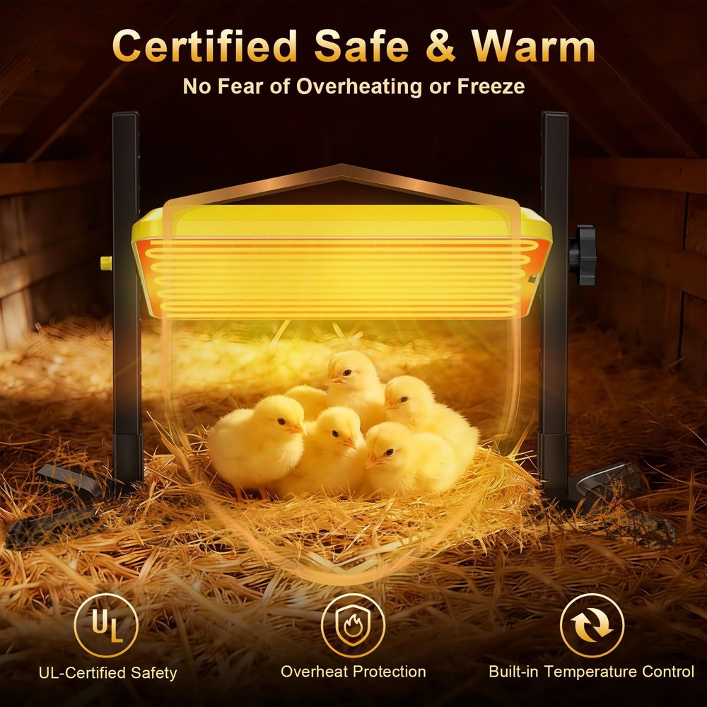 Lobeline Smart Chick Brooder Plate - Energy Efficient Chick Heat Plate with A...
