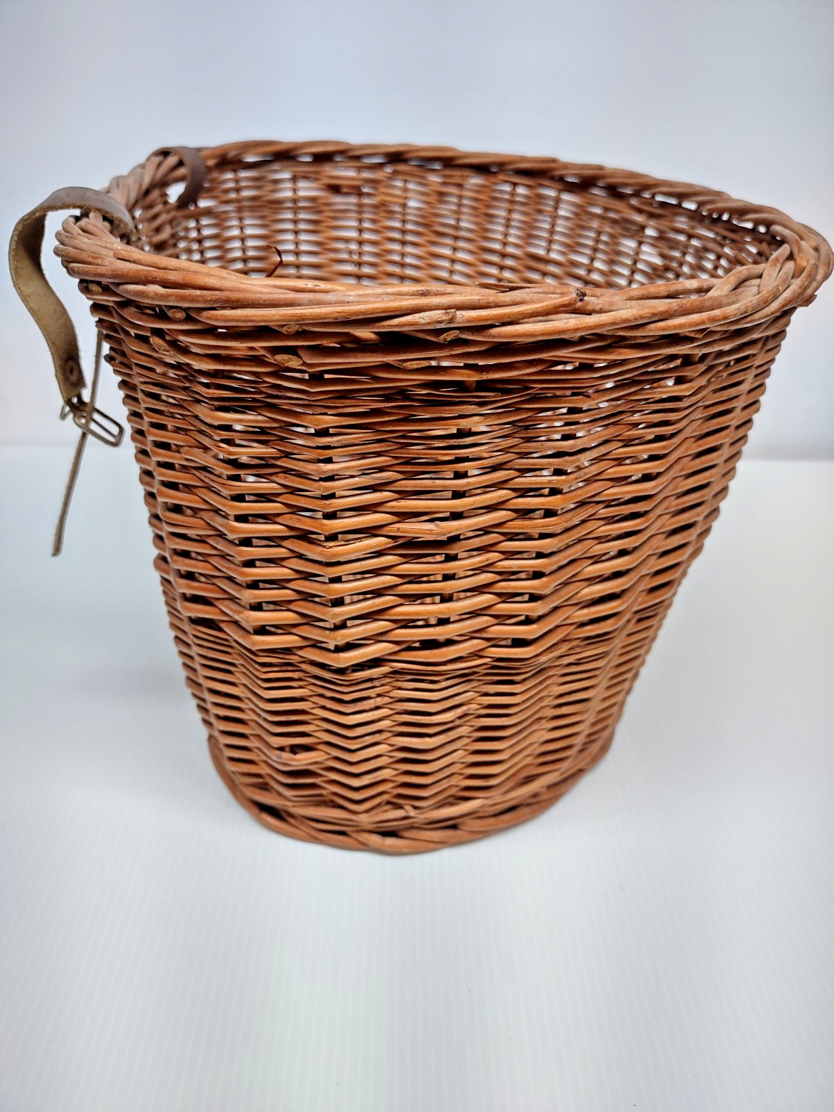 VTG Handmade Wicker Storage Container Front Handlebar Bicycle basket