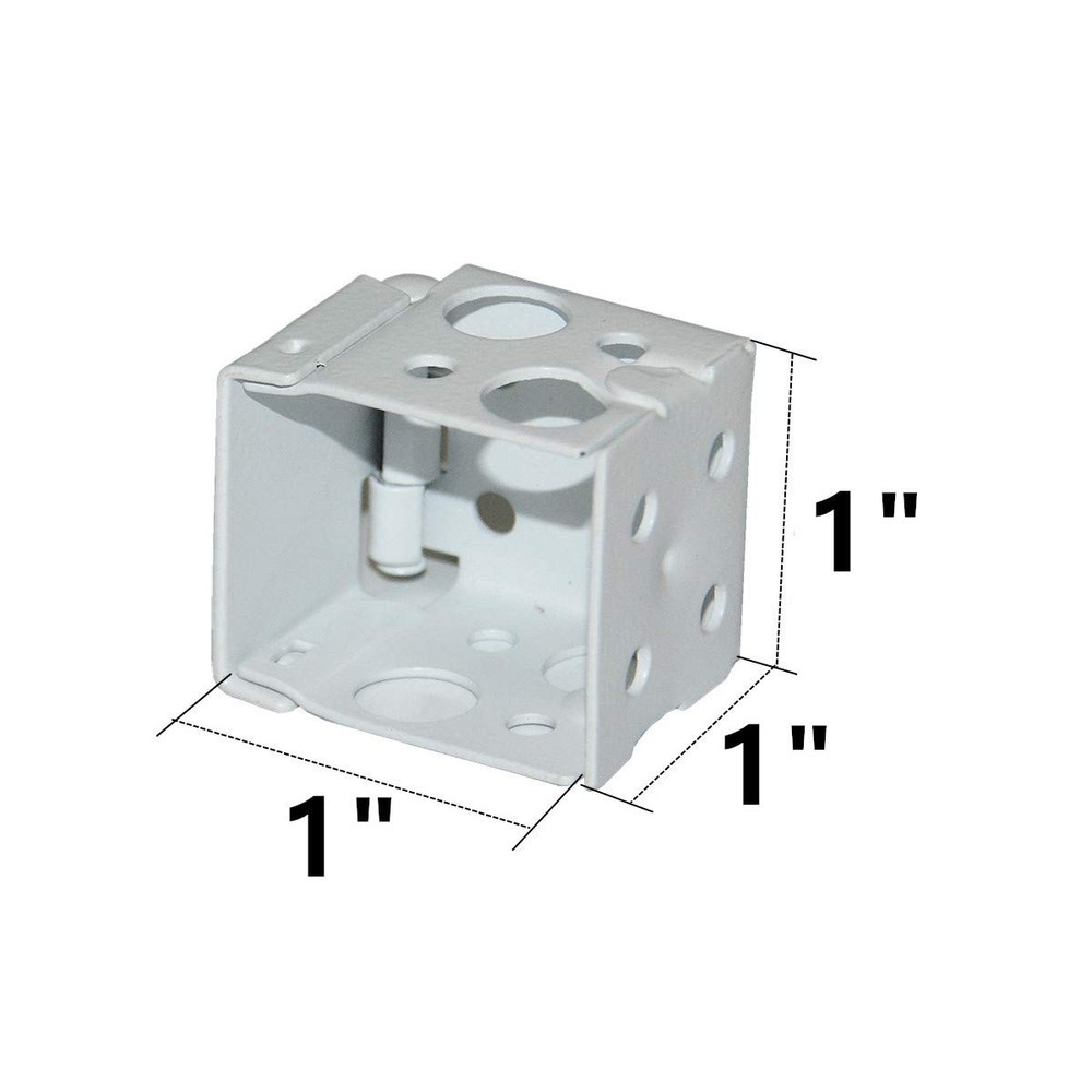 Box Mounting Bracket 1set for 1" Mini Blinds White Color Window Blinds