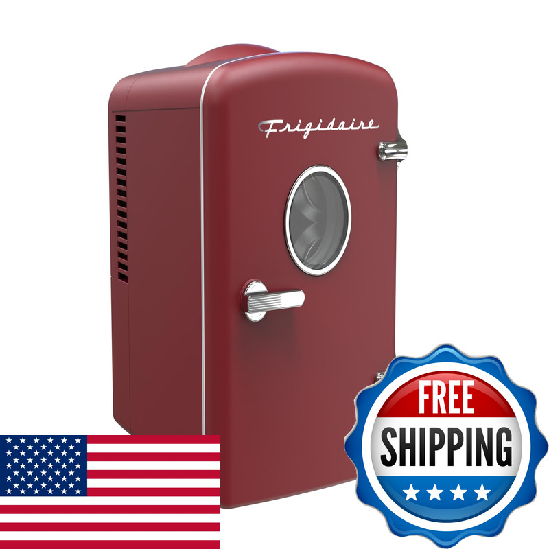 Frigidaire Curtis Retro Mini Compact Beverage Refrigerator For Keeping Office