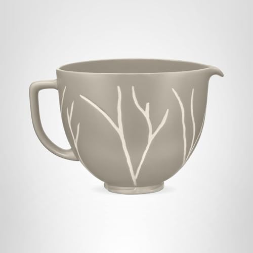 KitchenAid® 5 Quart Bare Leaves Ceramic Bowl, KSM2CB5BL