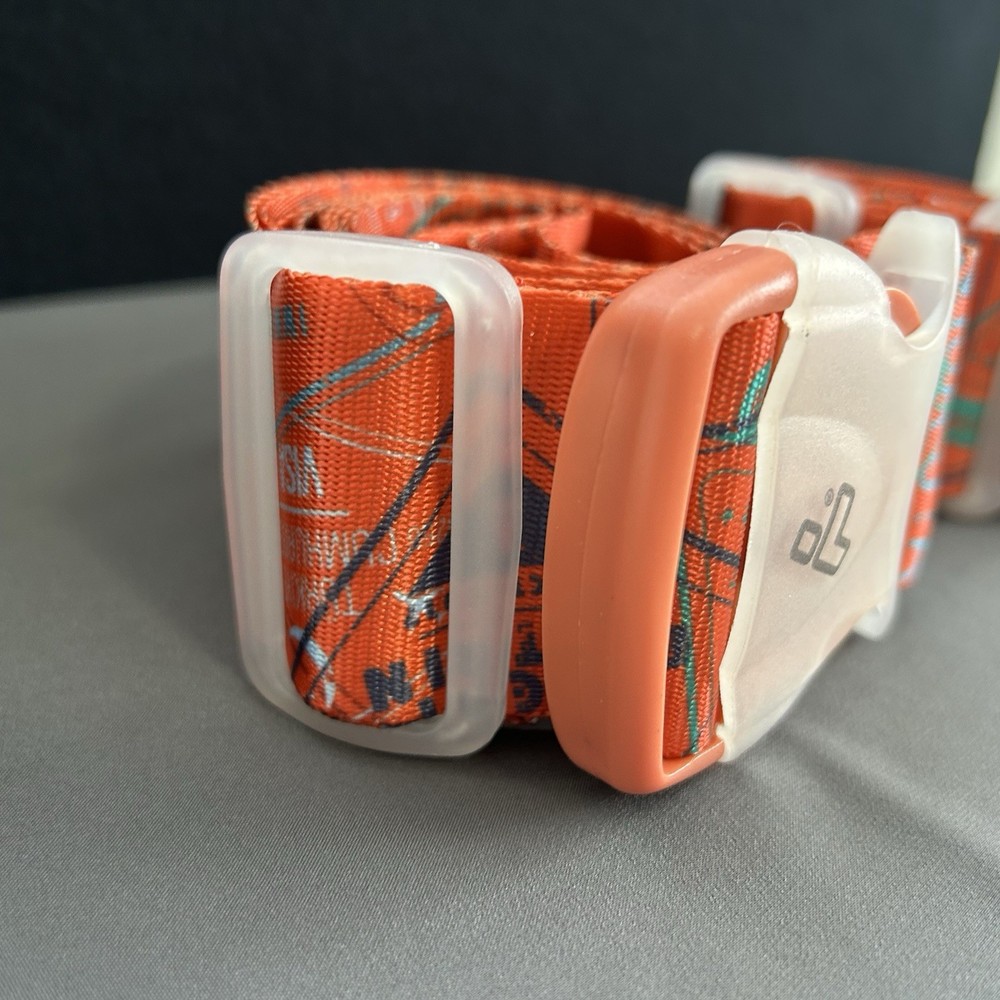 Luggage Security Strap Adjustable Fit Safe Identification Travel Accessory Set 2