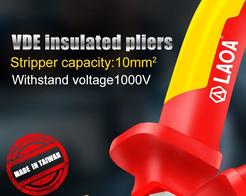 6Inch VDE Wire Stripper 1000V Isolate Cable Stripping Plier Stripping Tool