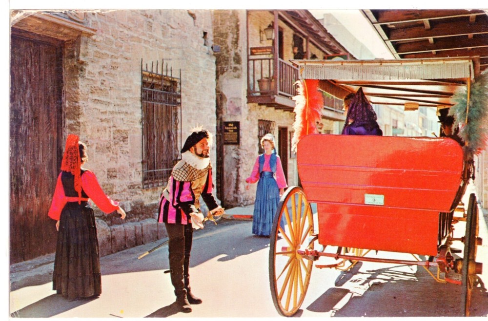 HISTORICAL STREET SCENE, ST. AUGUSTINE, FL - PC3246