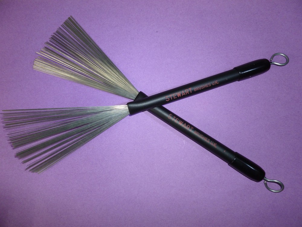 RETRACTABLE WIRE DRUM BRUSHES Loop End Tinted No Rust Original Premier Model