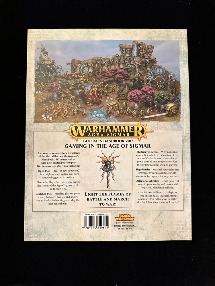 Games Workshop Warhammer AOS Generals Handbook 2017 Rulebook Codex