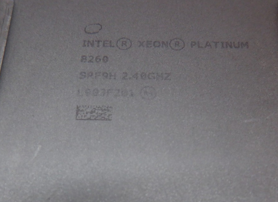 Intel Xeon Platinum 8260 24-Core Server CPU 2.4GHz LGA3647 SRF9H