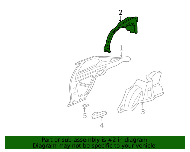 Genuine GM Outer Wheelhouse 22618535