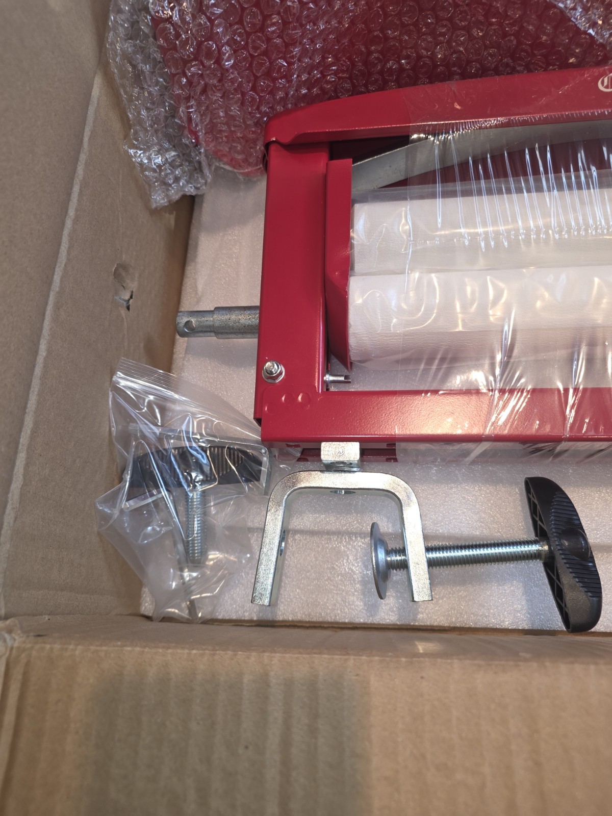 Northwood Calliger Hand Wringer 360 Manual Clothes Wringer Clamp Mount Red