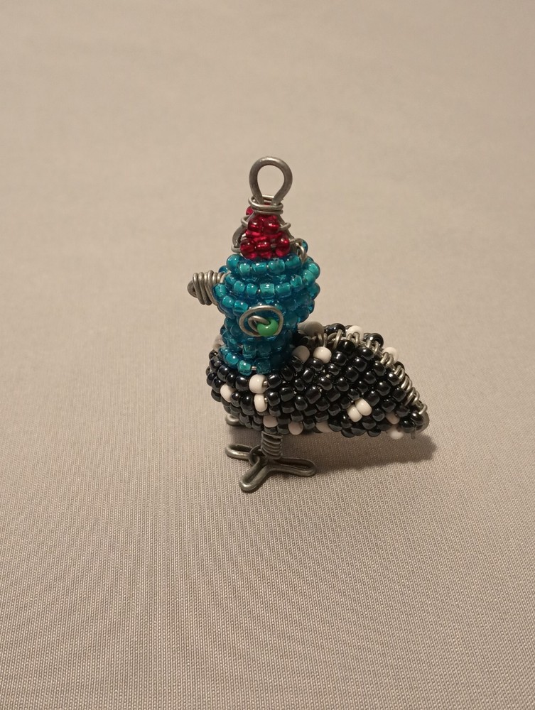 handmade beaded wire animal figurines