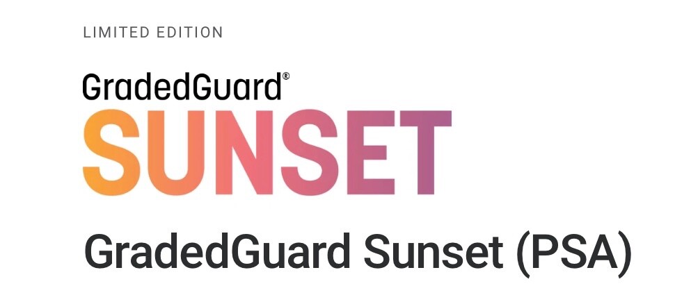 GradedGuard PSA Graded Card Case Guard Protector SUNSET Limited Edition