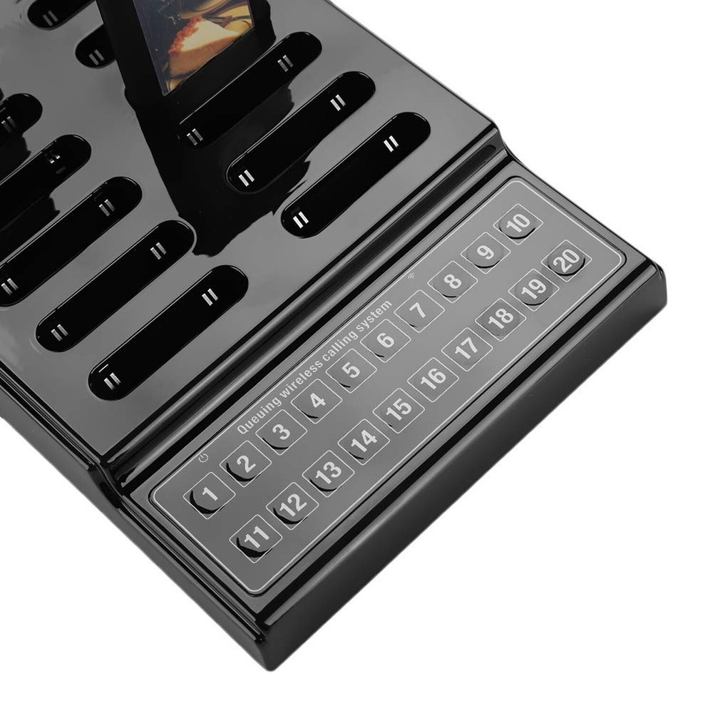 20 Channels Wireless Calling System, Restaurant Guest Paging System with Char...