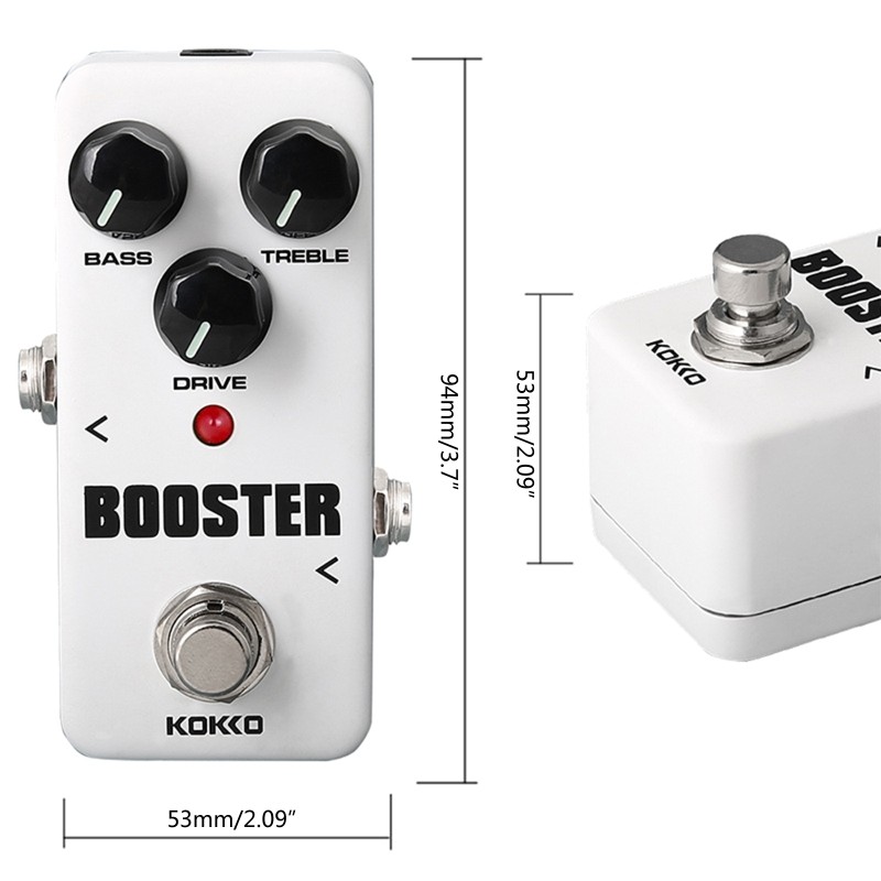 Professional Boost Guitar Effect Pedal,True Bypass Full Metal for Shell