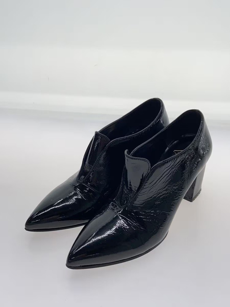 FABIO RUSCONI Pumps, Size 36, Black Leather