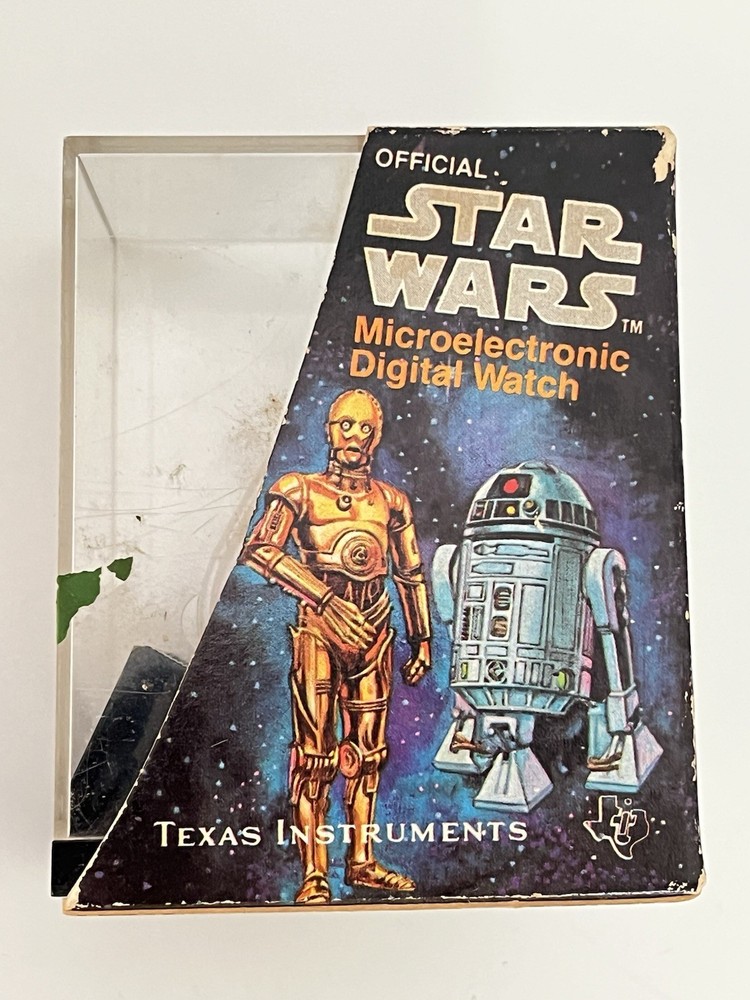 1977 Star Wars Texas Instruments Microelectronic Digital Damaged Watch & Case