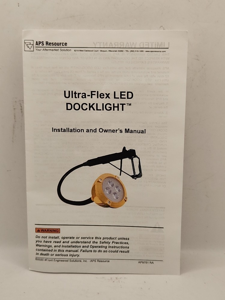 NEW APS Ultra-Flex Led Dock Light