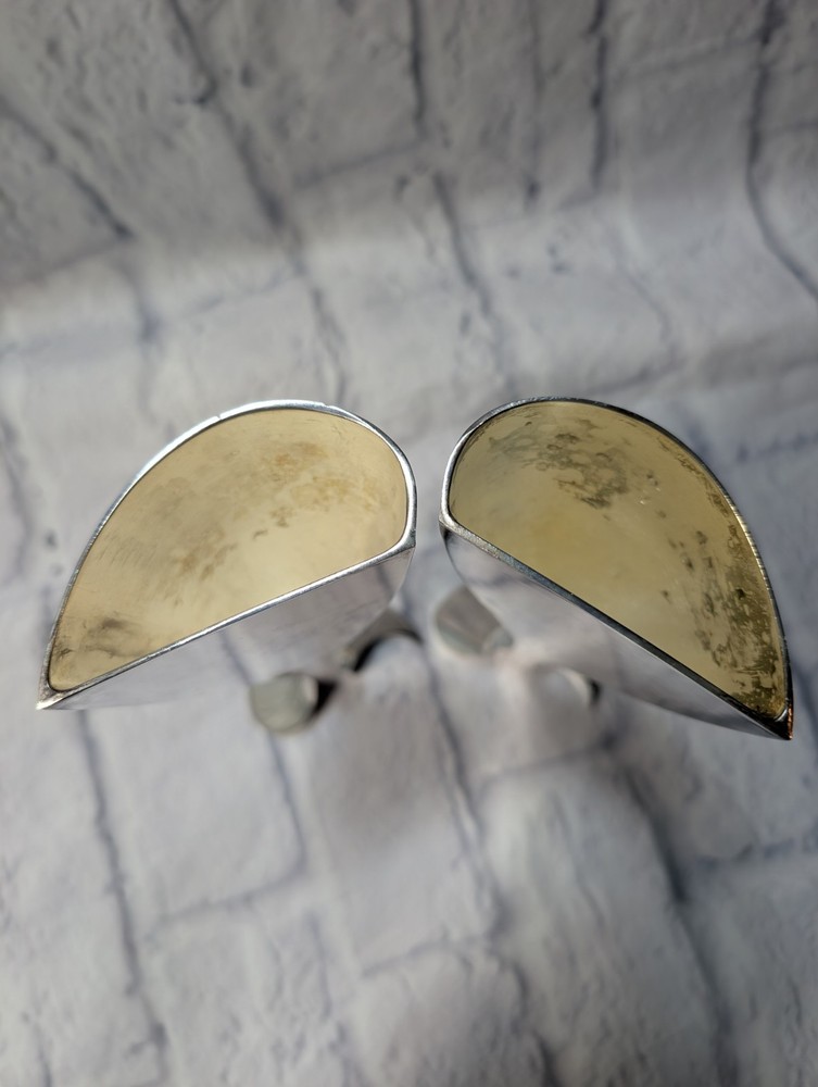 Vintage International Silver Company Plated Split Heart Wedding Goblet Pair