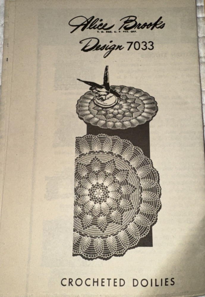 Choice Vintage Original Alice Brooks Crotchet Patterns