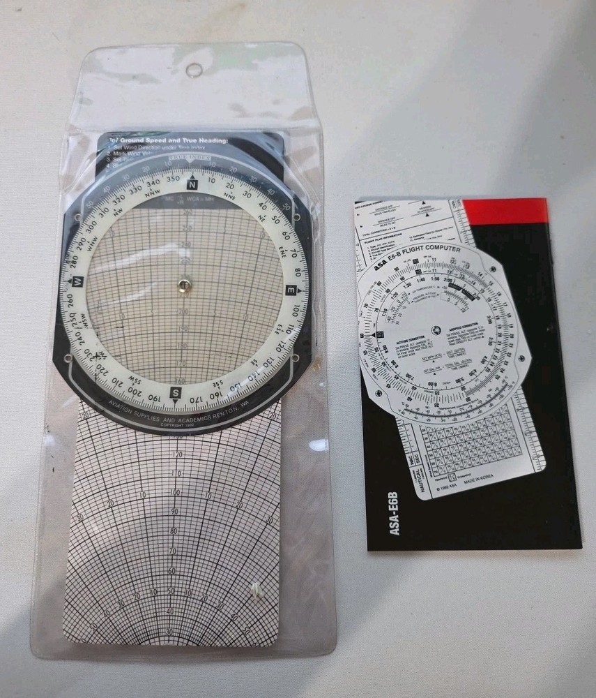 ASA E6-B Metal Flight Computer ASA-E6B 1992