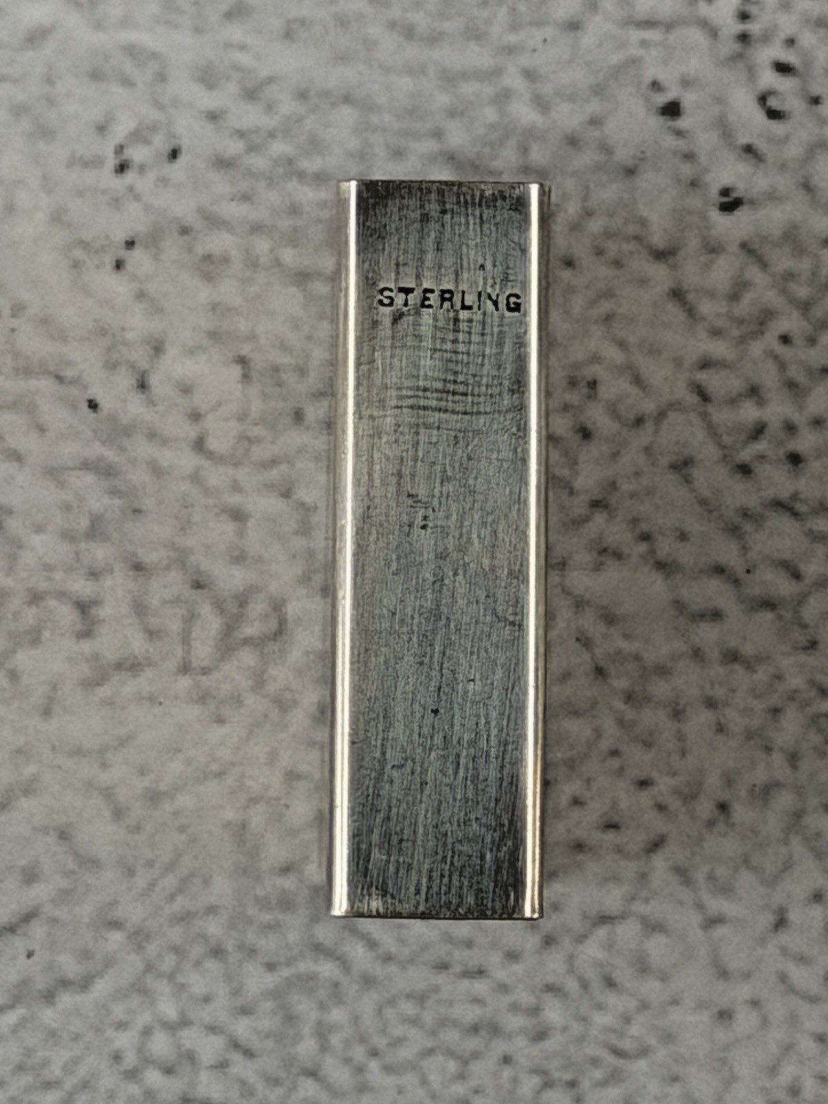 Antique Sterling Silver .925 Matchbox Cover- Lion and Sword