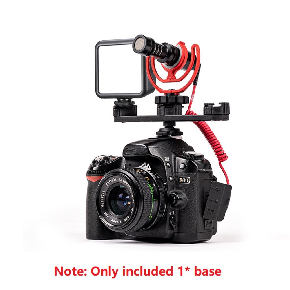 Triple Mount Bracket for Fill Light Bracket Mount Adapter Holder For Camera