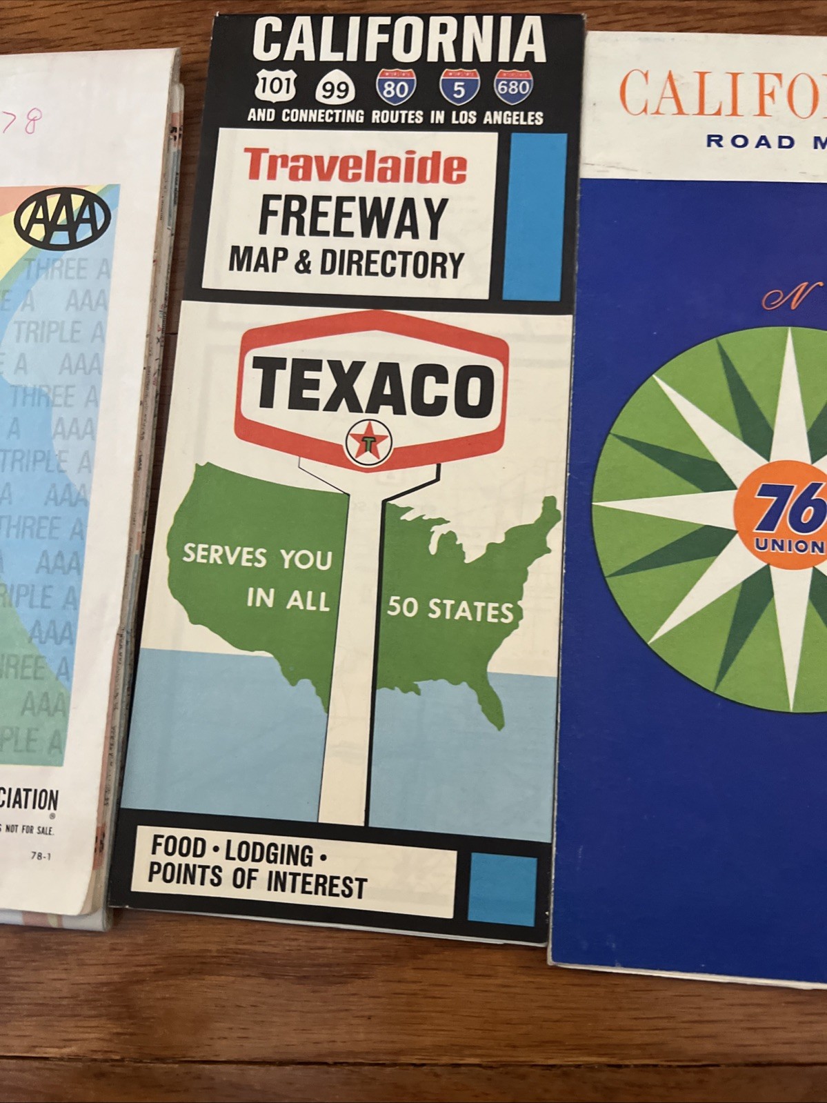 VINTAGE LOT 5 Western States CaliforniaGas Highway Road Maps
