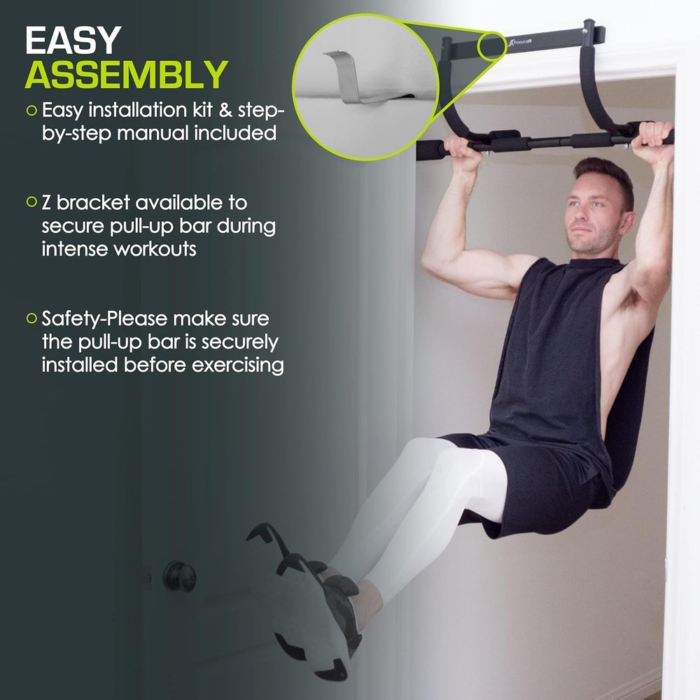 Multi-Function Pull-Up Bar for Upper Body Strength - Fits 24-32 Inch Doorways