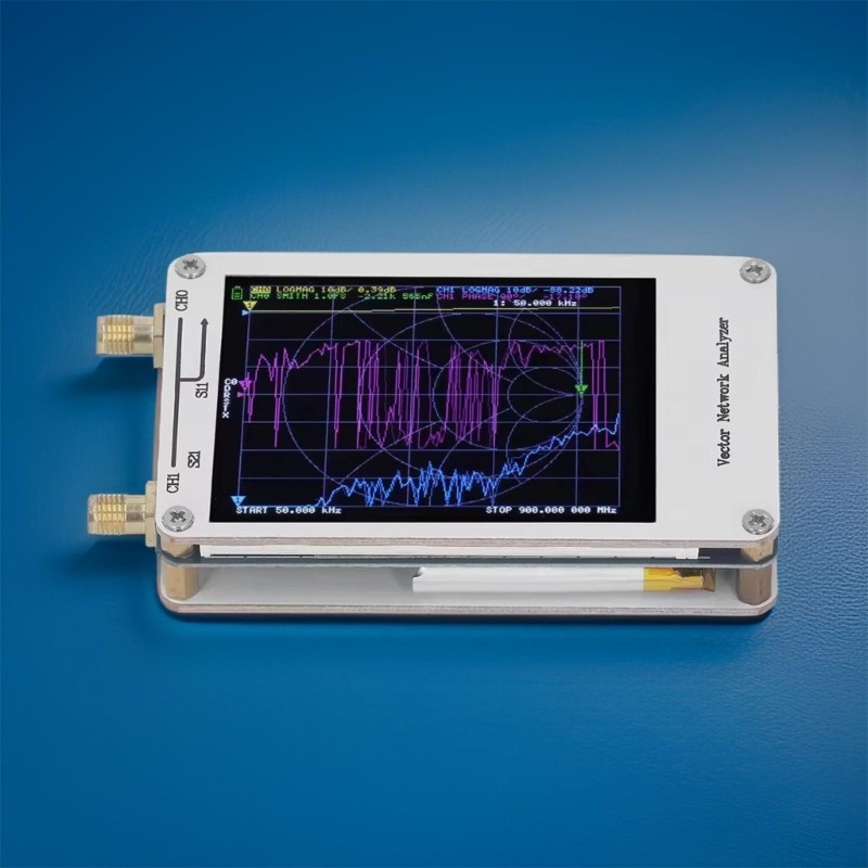 Portable Handheld Vector Networking Analyzer 50KHz-900MHz Digital Display Screen