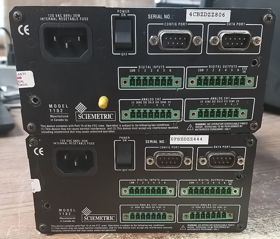 Lot Of 2 Sciemetric 1102 Analysis & Test System Panel Meter Sigmeter. *READ⬇️*