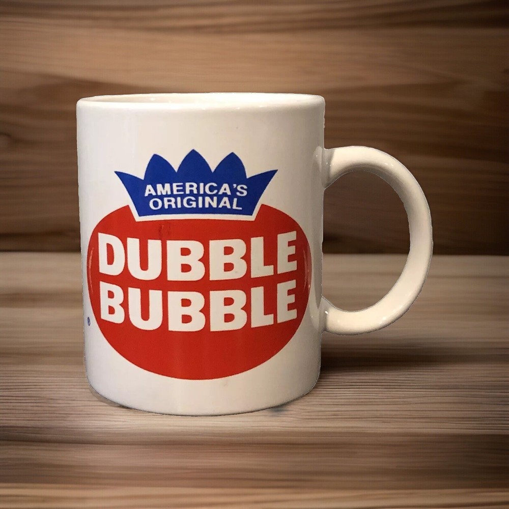 Dubble Bubble "America's Original" Ceramic Coffee Mug Cup 12oz Retro Ad
