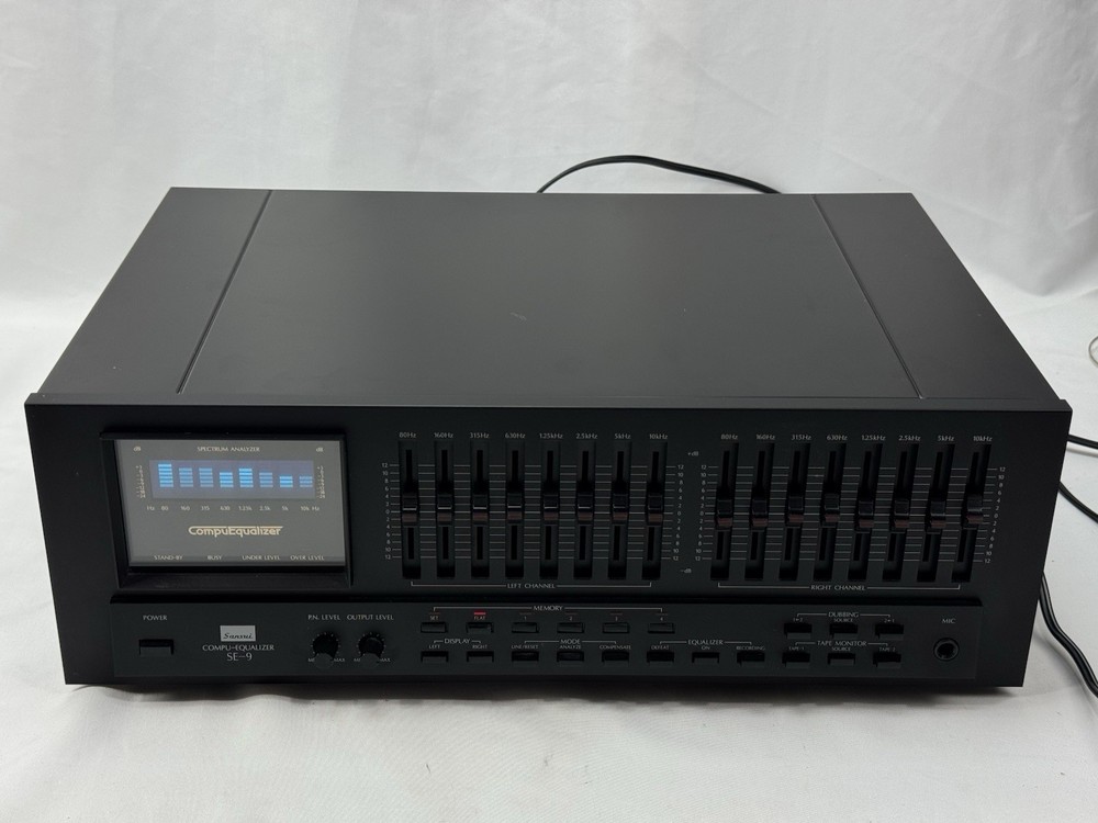 Sansui SE-9 Stereo Graphic Compu-Equalizer Black