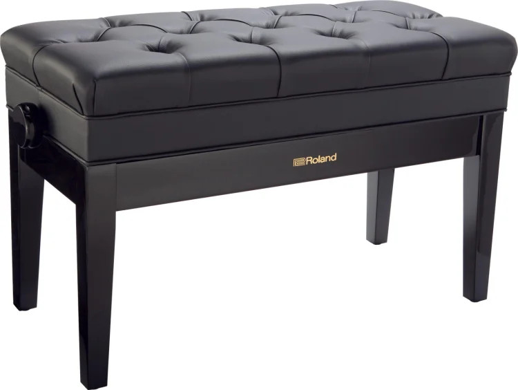 Roland RPB-D500PE Adjustable Duet Piano Bench - Polished Ebony
