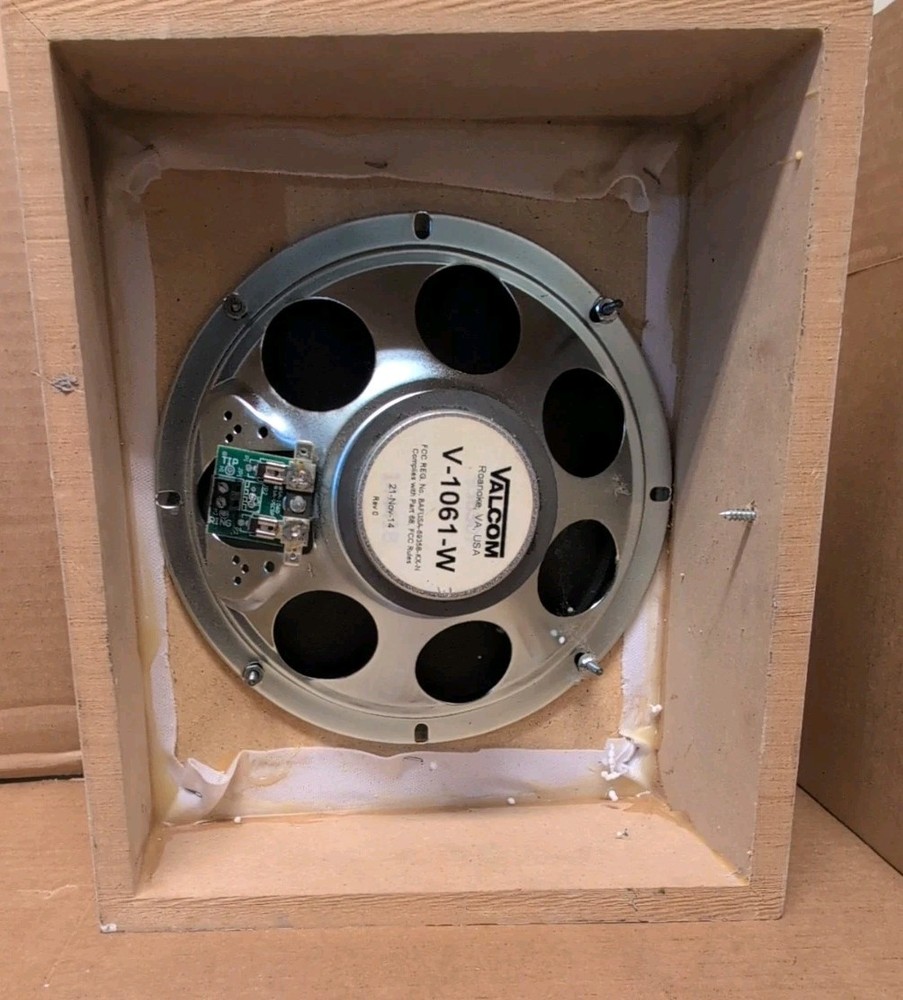 Valcom V-1061-W Talkback Wall Speaker - White