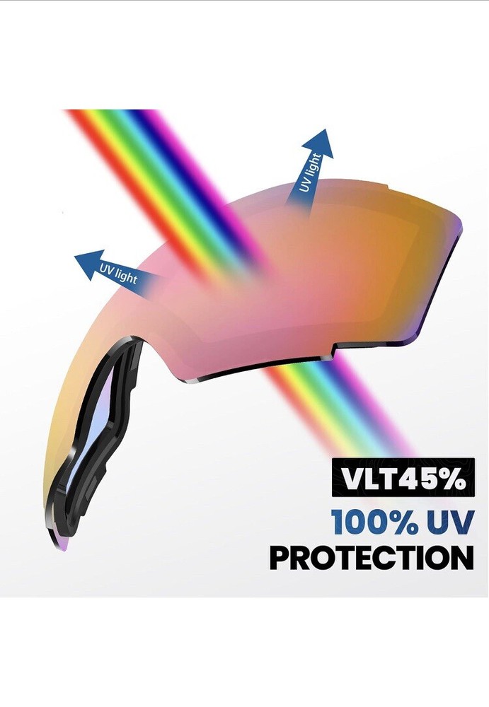 OutdoorMaster Ski Goggles Pro Frameless Lens With Interchangeable Magnetic Lense