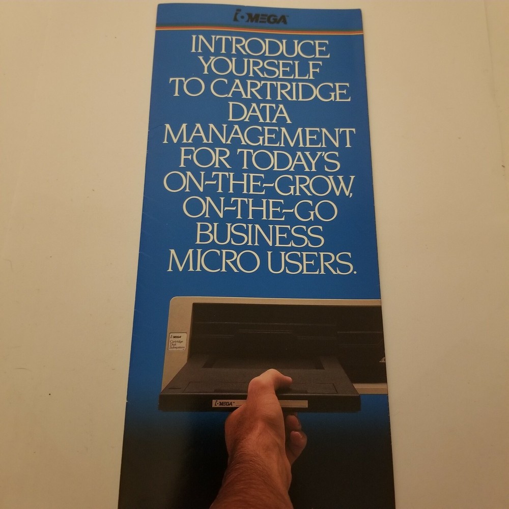 vintage IBM bernoulli box brochure.