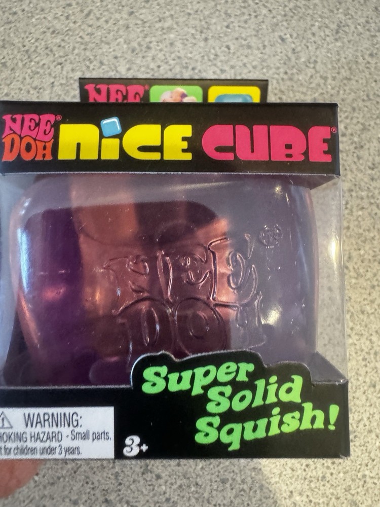 New Nee Doh Nice Cube Purple Super Solid Squish